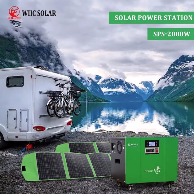 WHC Solar Generator 300W Outdoor Power Bank Portable Solar Power Station With 12V LiFePO4 Battery - Image 3